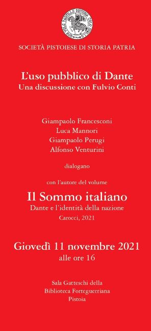 L'uso pubblico di Dante | Discussione con Fulvio Conti @ Biblioteca Forteguerriana
