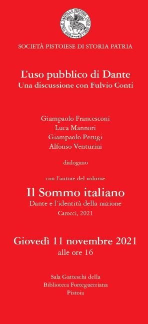 L'uso pubblico di Dante | Discussione con Fulvio Conti @ Biblioteca Forteguerriana