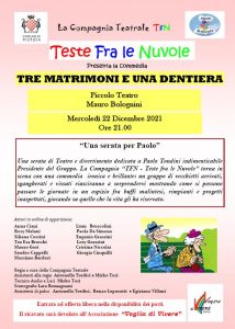 Commedia teatrale | Tre matrimoni e una dentiera @ Piccolo Teatro Mauro Bolognini