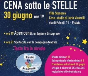 Cena d'estate | Fondazione Vivarelli @ Giardino di Via Stonorov